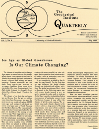 Is Our Climate Changing article